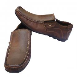 Leather Casual Formal Shoes(Coffee, khaki)-11107