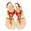 Fabia Ladies Flat Sandal - (SAH-035)