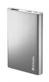 Verbatim Portable USB Power Pack Charger (5000 mAh) - Silver