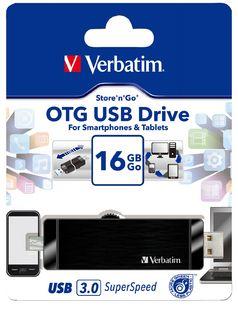 Verbatim Store'n'Go OTG USB 3.0 Drive 16GB Black