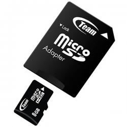 8GB Class 10 MicroSDHC Team High Speed 20MB/Sec Memory Card - (SDHC-8GB)