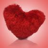 Archies Silky Red Heart Cushion Soft Toy - (ARCH-257)
