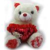 Archies White/Red Cloth Teddy Toy - (ARCH-251)