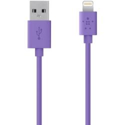 Belkin Sync Charge Cable 2.4A LTG 4" Purple (F8J023bt04-PUR)