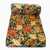 Black Floral Summer Blanket - (GW-BK-008)