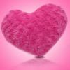 Cute Pink Fur Heart Soft Toy - (ARCH-255a)