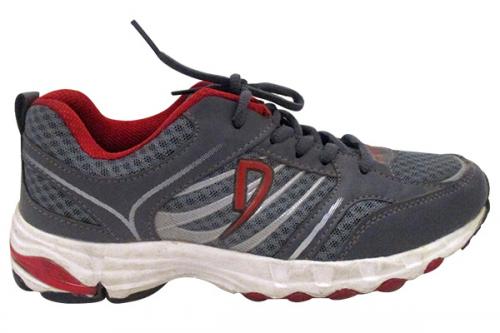 Grey & Red Sports Shoes - (SB-0130)
