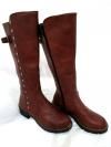 Ladies Fashion Winter Long Riding Brown Boots