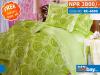 Green Roses Royal Collection - Super King Size - 100% Pure Cotton + Silk - 4 Pcs Bedding Set