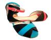 ormal Red And Blue Color Ladies Slipper