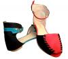 Red And Blue Color Ladies Slipper