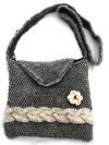 Gray Woolen Ladies Bag - (SP-018)