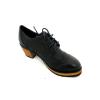 Black Short Heel Women Oxford Shoes