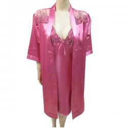 Dark Pink Silk Nightwear