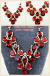 Faux Ruby Necklace