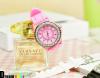 Pink Geneva Diamante Watch