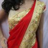 Red Embroidery Saree - (AE-012)