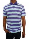 Purple & Grey Casual T-shirt With Polo Neck and Half Sleeve - (T1009)