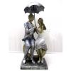 Romantic Couple Under Umbrella Figurine - (ARCH-424)