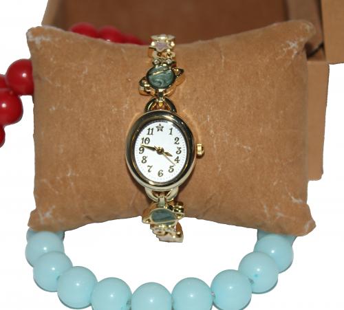 Gold Plated Analog Watch for Ladies