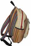 Colorful Liner Hemp Backpack Bag (DT-HB-003)