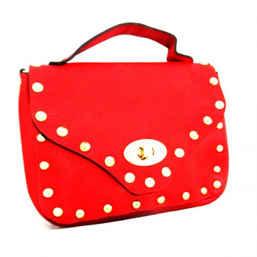 Dark Red Mini Mobile Bag - (LAC-020)