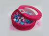 Elegnt Velvet Pink Round Box (TCG-017) - 50 pieces in a set