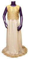 Cream Color Long Dress For Girl - (JU-043)