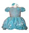 Light Blue Color Short Frock Style Baby Dress - (JU-060)