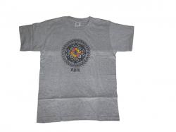 Grey T-Shirts (Mandala) - 100% cotton