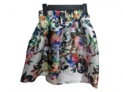 Short Floral British Skirt