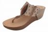 Brown Wedge Heel Shoes - (TARA-031)
