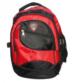 Red And Black color Mix School Bag