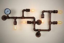 Fixture Wall Lamp - Restaurant Garage Decor - Water Pipe Lamp Vintage Ceiling Lights - (OR-007)