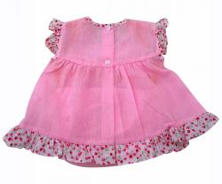 Pink Cotton Baby Frock - (KC-021)