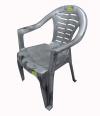 Comfortable Silver Doable Plastic Chair - Large - (UT-010)
