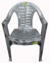 Comfortable Silver Doable Plastic Chair - Large - (UT-010)