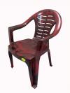 Comfortable Coffee Color Plastic Chair - Large - (UT-012)