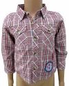 Red Check Half Shirt For Kids - (CN-060)