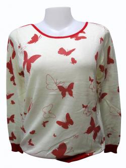 Butterfly Printed Full Sleeve T-Shirt - (EZ-007)