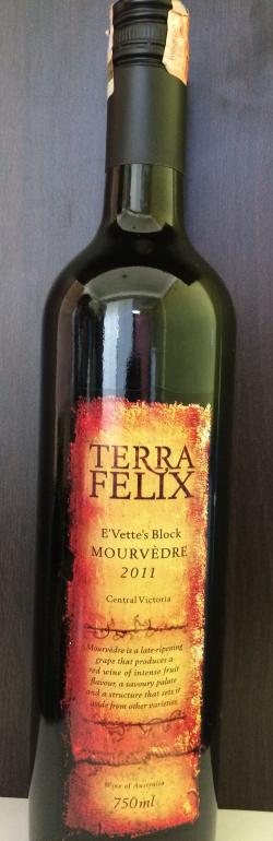 Terra Felix E'vette's Mourvedre 2011 - (TERRA-005)