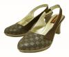 Brown Front Closed Ladies Shoes - (120B)