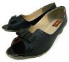Black Fashionable Front Open Shoes For Ladies - (1814)