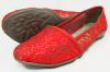 Stylish Red Flat Close Shoes For Ladies - (1760)