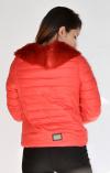 New Stylish Red Fur Jacket For Ladies - (ARKO-010)