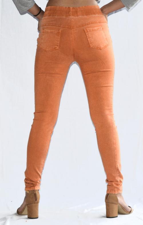 Orange Stretchable Fitting Pant - (ARKO-020)