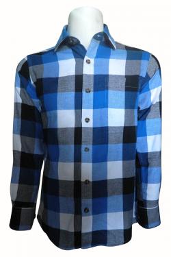 Luxury & Factory Woolen Check Shirt - (UB-001)