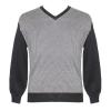 Men's V-Neck Front Jacquard Sweater - (NEP-031)