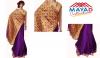 Purple Silk Saree For Ladies - (MDC-006)