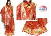 Red Banarasi Saree For Ladies - (MDC-038)